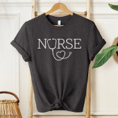 T-shirt Mignonne infirmière Shethoscope, diplôme de l'écol