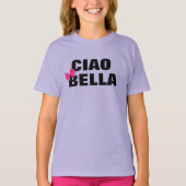 T-shirt mignonne italienne ciao bella design de mignonette (Devant)