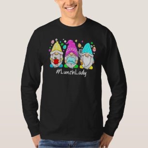 T-shirt Mignonne J'Aime Être Un Déjeuner Lady Gnome Joyeux