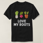 T-shirt Mignonne J'Aime Mes Racines Toddler Tee, Légumes R (Design devant)