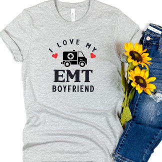 T-shirt Mignonne J'Aime Mon ami EMT