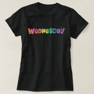 T-shirt Mignonne Jour De La Semaine Mercredi