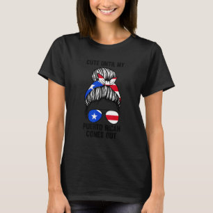 T-shirt Mignonne Jusqu'À Ce Que Mon Portoricain Sorte De P