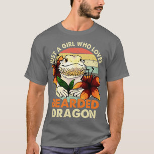 T-shirt Mignonne Juste Une Fille Qui Aime Le Lizard Dragon