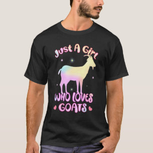 T-shirt Mignonne Juste Une Fille Qui Aime Les Chèvres Fill