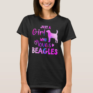 T-shirt Mignonne Juste Une Fille Qui Aime Les Filles De Ch