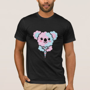 T-shirt Mignonne Kawaii Koala Barbe à Papa Souriant Pastel