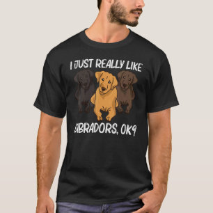T-shirt Mignonne Labrador Pour Hommes Femmes Chien Chien C