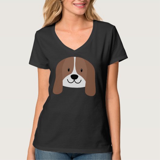 T-shirt Mignonne Labrador Retriever Dog Face (Devant)