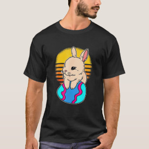 T-shirt Mignonne Lapin De Pâques Avec Oeuf Drôle De Pâques