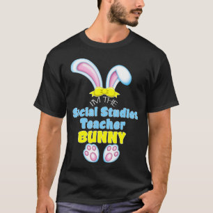 T-shirt Mignonne Lapin de Pâques Je suis l'enseignant d'ét