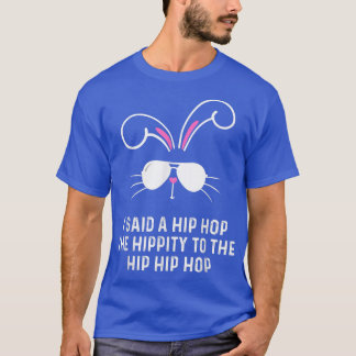 T-shirt Mignonne lapin en verre soleil Hip hop Hippie Vint