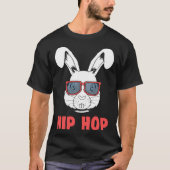 T-shirt Mignonne lapin Hip hop Bunny Gangster Rabbit Nerd (Devant)