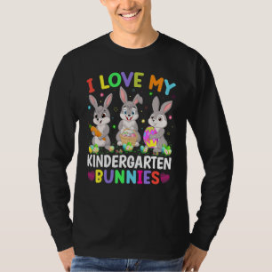 T-shirt Mignonne Lapin J'Aime Mon Enfant Gardergarten Bunn