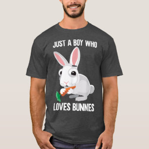 T-shirt Mignonne Lapin Lover Boys Toddler Juste Un Garçon