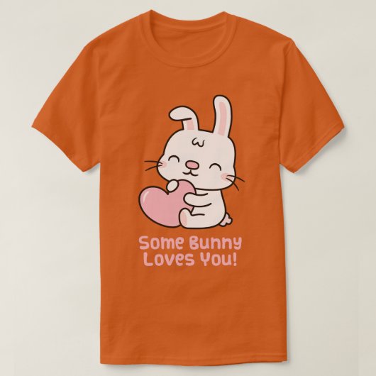 T-shirt Mignonne Lapin Un Petit Lapin T'Aime Jouer (Design devant)
