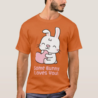 T-shirt Mignonne Lapin Un Petit Lapin T'Aime Jouer