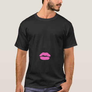 T-shirt Mignonne Lashes Oeil À Éclairer Fashion Lèvres Vis