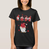 T-shirt Mignonne "Love U" Gnome Letting | Saint Valentin (Devant)