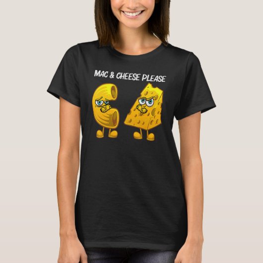 T-shirt Mignonne Mac & Fromage Pour Hommes Femmes Macaroni (Devant)