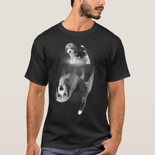 T-shirt Mignonne maman Beagle Teg Chien Maman Fête des mèr (Devant)