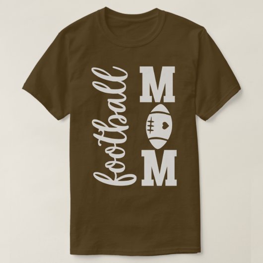 T-shirt Mignonne maman de football  (Design devant)