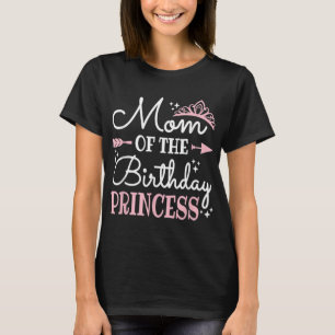 T-shirt Mignonne Maman De L'Anniversaire Princesse Drôle M
