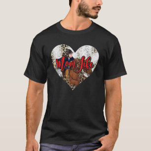T-shirt Mignonne maman équestre Coeur Fête des mères Sport