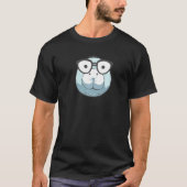 T-shirt Mignonne Manate Avec Lunettes De Lecture Unique Va (Devant)