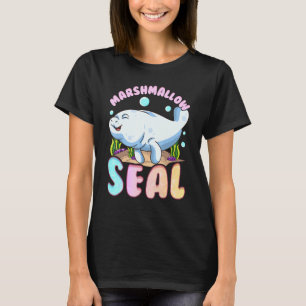 T-shirt Mignonne Manatees Le Sceau de Marshmallow de l'Oc