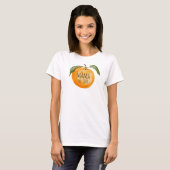 T-shirt Mignonne Mandarin Orange Mama Maman Jumelage enfan (Devant entier)