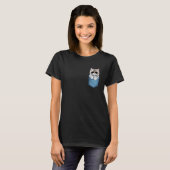 T-shirt Mignonne Mère de Chat Amateur de Chat Tabby de Poc (Devant entier)
