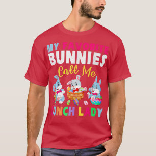 T-shirt Mignonne Mes lapins Favoris Appelez-Moi Déjeuner L