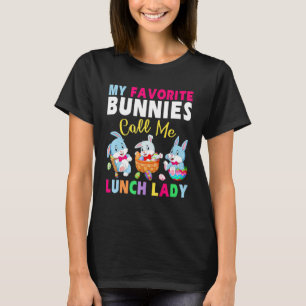 T-shirt Mignonne Mes lapins Favoris Appelez-Moi Déjeuner L