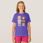 T-shirt mignonne mummy & vampire filles (Devant entier)