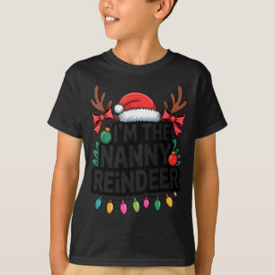 T-shirt Mignonne Nanny Reindeer Noël Famille Matching Holi