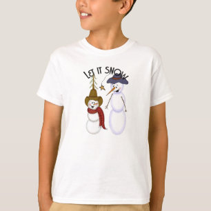 T-shirt Mignonne Noël Cowboy Snowman