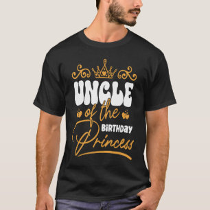 T-shirt Mignonne Oncle De La Princesse Anniversaire
