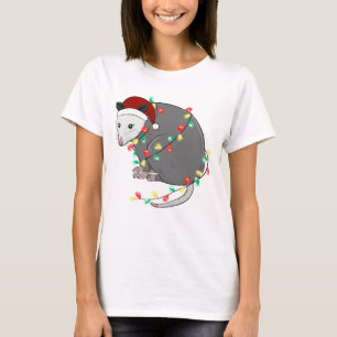 T-shirt Mignonne Opossum de Noël
