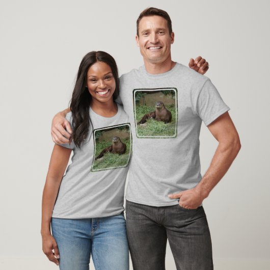 T-Shirt mignonne Otter pour homme à manches longue (Unisexe)