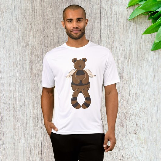 T-shirt Mignonne Ours en Teddy Brown avec ailes Angel