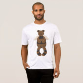 T-shirt Mignonne Ours en Teddy Brown avec ailes Angel (Devant entier)