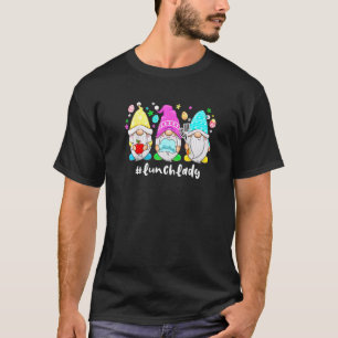T-shirt Mignonne Pâques Jour Gnome Amour Déjeuner Lady