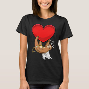 T-shirt Mignonne Paresseuse Cave Coeur Love Parcelles 42
