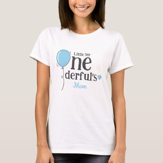 T-shirt Mignonne Petit M. Onederful Premier anniversaire M (Devant)
