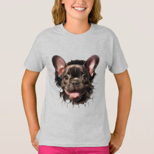 T-shirt Mignonne profil français Bulldog