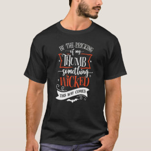 T-shirt Mignonne Quelque Chose De Méchant Sorcière Hallowe
