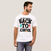 T-shirt Mignonne Retour À L'École Enseignante (Devant entier)