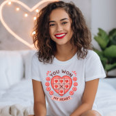 T-shirt Mignonne Saint Valentin Vous avez gagné mon coeur