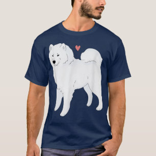 T-shirt Mignonne Samoyed Sammy Chien Love